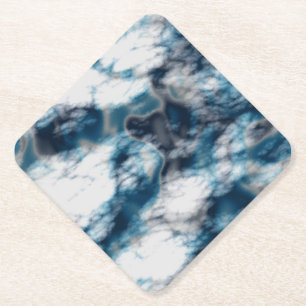 Blue Marble Paper Coaster