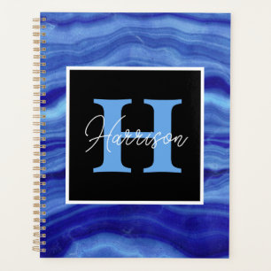 Blue Marble Personalised Monogram Name Planner