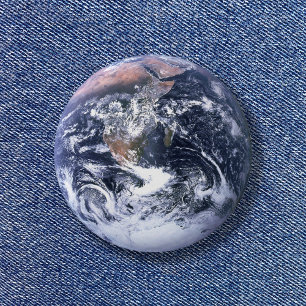 Blue Marble Planet Earth 3 Cm Round Badge