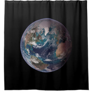 Blue Marble Planet Earth (Western Hemisphere) Shower Curtain