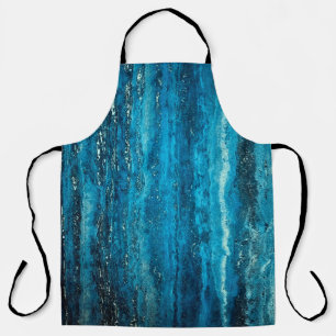 Blue marble stone apron