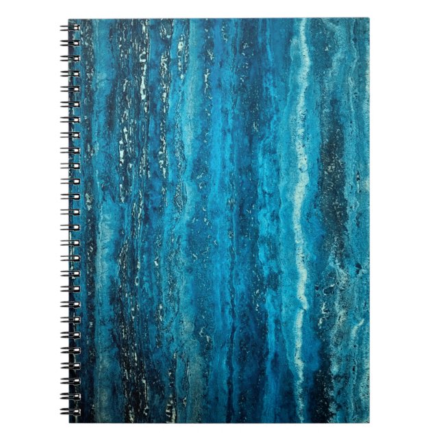 Blue marble stone notebook (Front)
