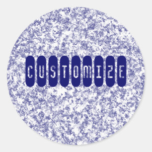 Blue Marble - Template Classic Round Sticker