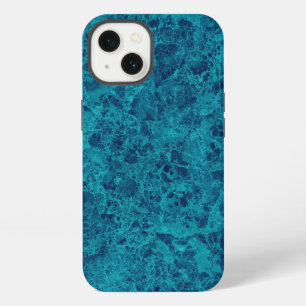 Blue Marble Terrazzo Texture iPhone 13 Case