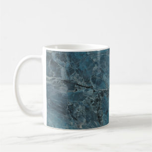 blue marble texture background, Italian marbel wit Coffee Mug
