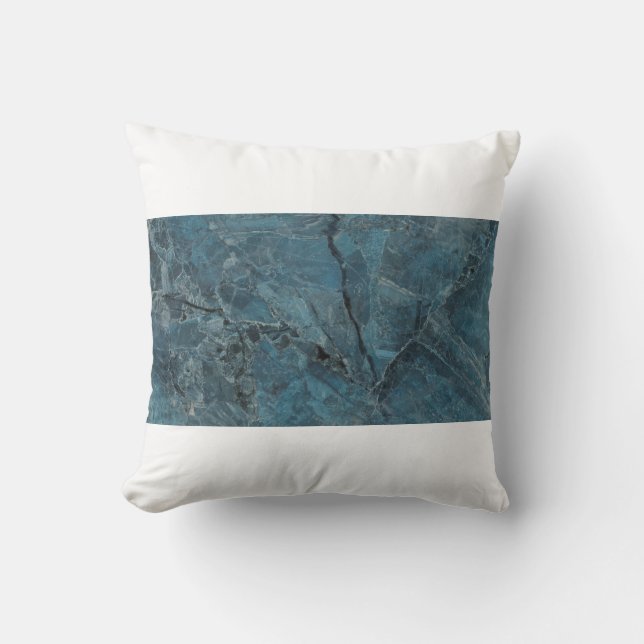 blue marble texture background, Italian marbel wit Cushion (Front)