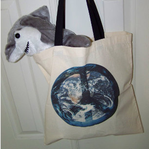 Blue Marble World Peace Photo Art Tote Bag