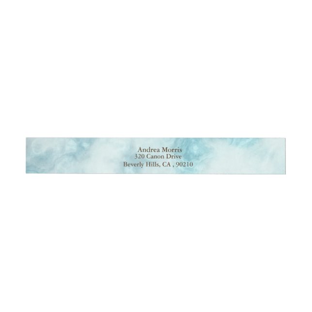 Blue Marble Wrap Around Address Labels (Individual)