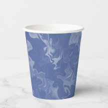 Blue Marbled Effect Paper Cases