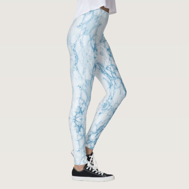 Blue Marbled Leggings (Right)