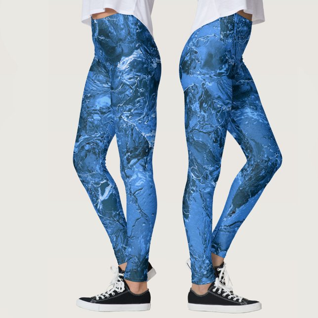 Blue Marbled Sky and Sea Leggings (Creator Uploaded)