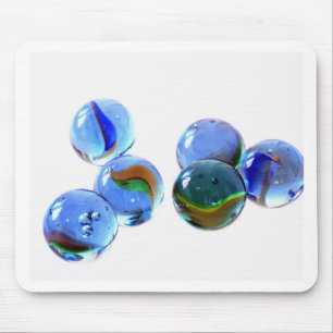 Blue Marbles Mouse Pad