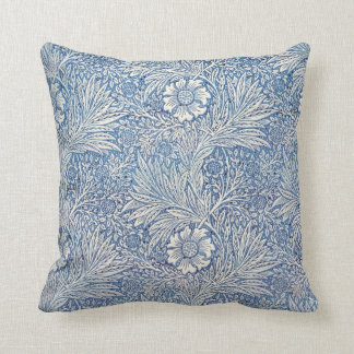 Blue Marigold by William Morris Cushion