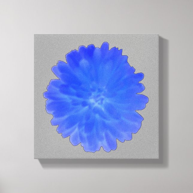 Blue Marigold Canvas Print (Front)
