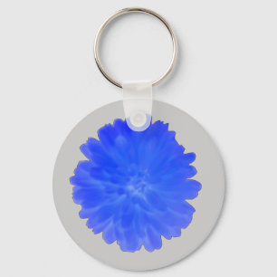 Blue Marigold Keychain
