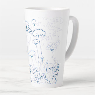 Blue Marigold Latte mug
