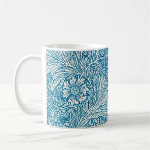 Blue Marigold William Morris patterned   Coffee Mug