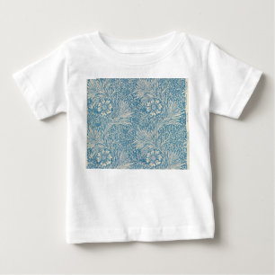 Blue Marigolds (by William Morris) Baby T-Shirt