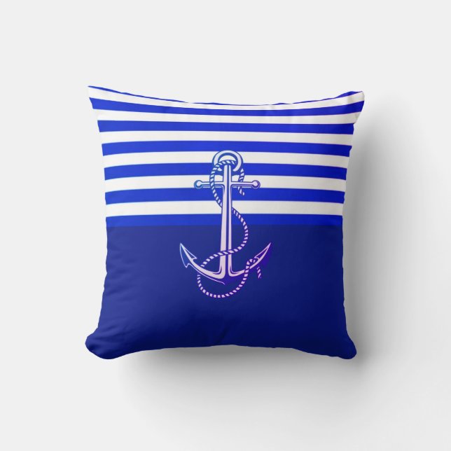 Blue Marine Cushion (Front)