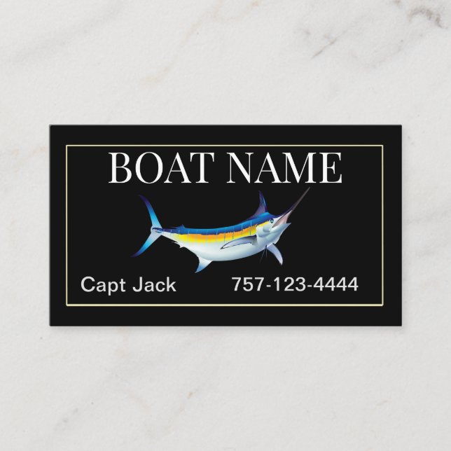 Blue Marlin Business Card (Front)