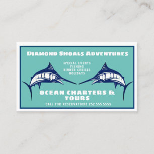 Blue Marlin Design Ocean Charter Business Card