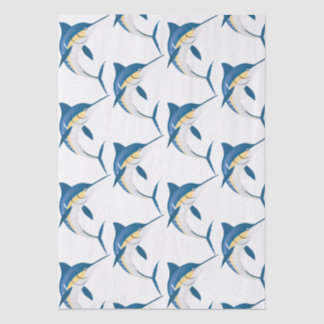 Blue Marlin Fish  Tissue Paper