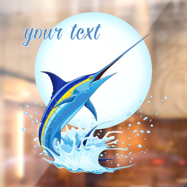 Blue Marlin Jumping out of Ocean (Sheet 2)