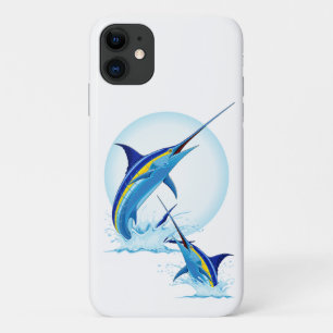 Blue Marlin Jumping out of Ocean Case-Mate iPhone Case