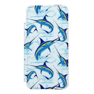 Blue Marlin Jumping out of Ocean Incipio Watson™ iPhone 5 Wallet Case