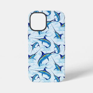 Blue Marlin Jumping out of Ocean iPhone 12 Mini Case