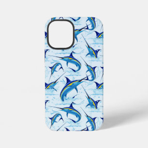 Blue Marlin Jumping out of Ocean iPhone 12 Mini Case