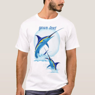 Blue Marlin Jumping out of Ocean T-Shirt