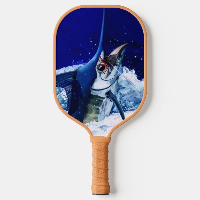 Blue Marlin Pickleball Paddle (Front)