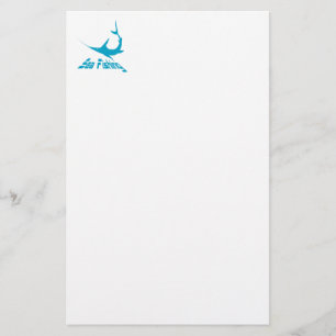 Blue marlin stationery