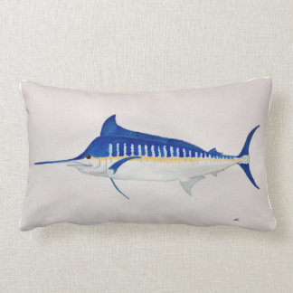 Blue Marlin Throw Pillow