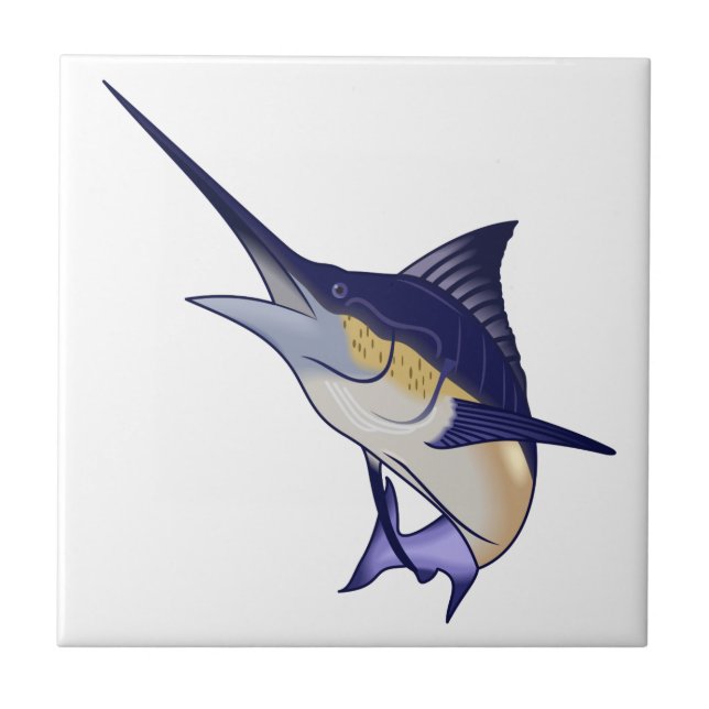 Blue Marlin Tile (Front)
