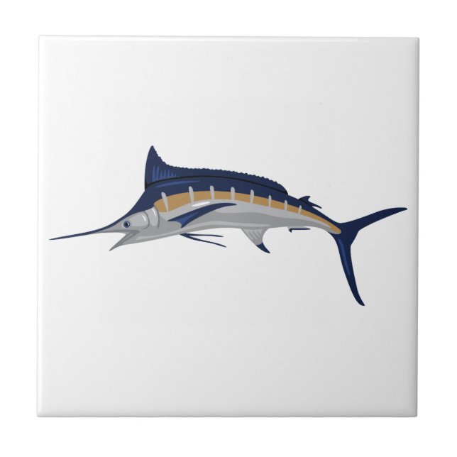 Blue Marlin Tile (Front)