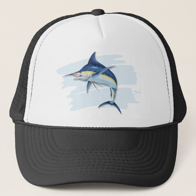 Blue Marlin Trucker's Hat (Front)