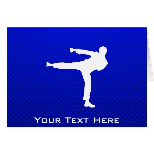 Blue Martial Arts (Front Horizontal)