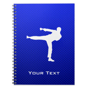 Blue Martial Arts Spiral Notebook