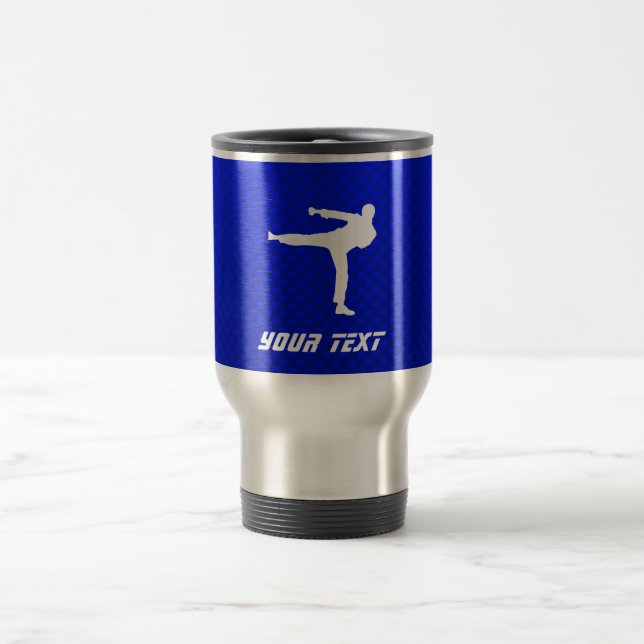 Blue Martial Arts Travel Mug (Center)
