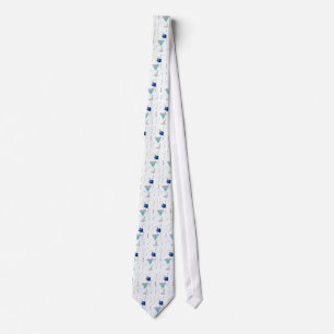 Blue Martini New Year's Necktie