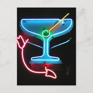Blue Martini Postcard