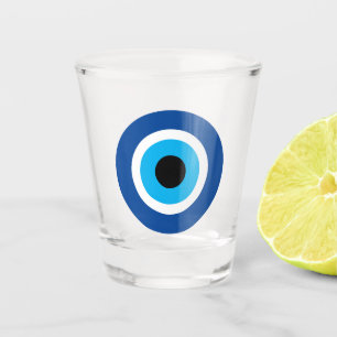 Blue Mati Evil Eye Greek Symbol Shot Glass