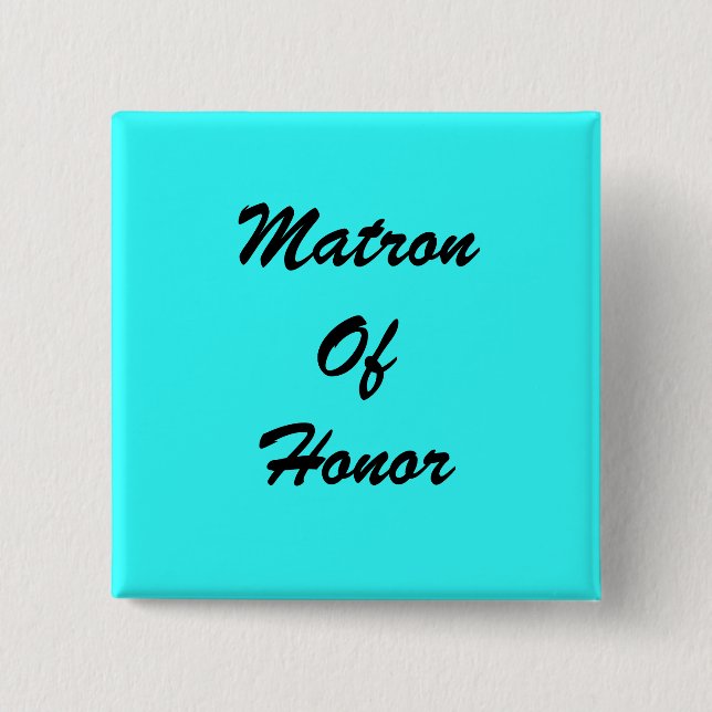 Blue Matron Of Honour PIn (Front)