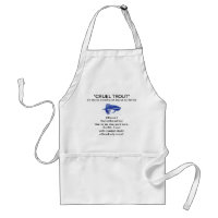 "Blue Matuka-Cruel Trout"  Apron