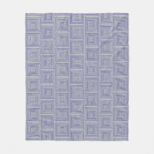 Blue Maze Fleece Blanket