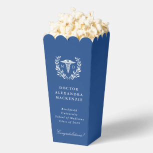 Blue MD Caduceus Graduation Favour Box