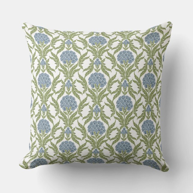 Blue Meadow Bloom Cushion (Front)