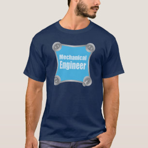 Blue Mechanical Engineer Fastener T-Shirt
